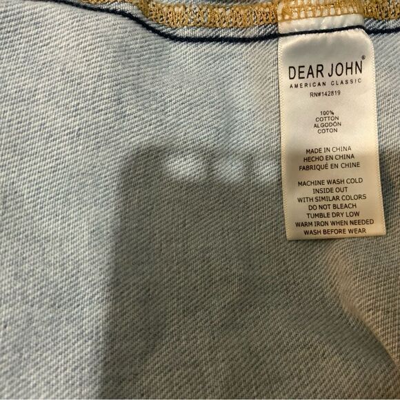 Dear John denim jean jacket cut out size S - Picture 11 of 13